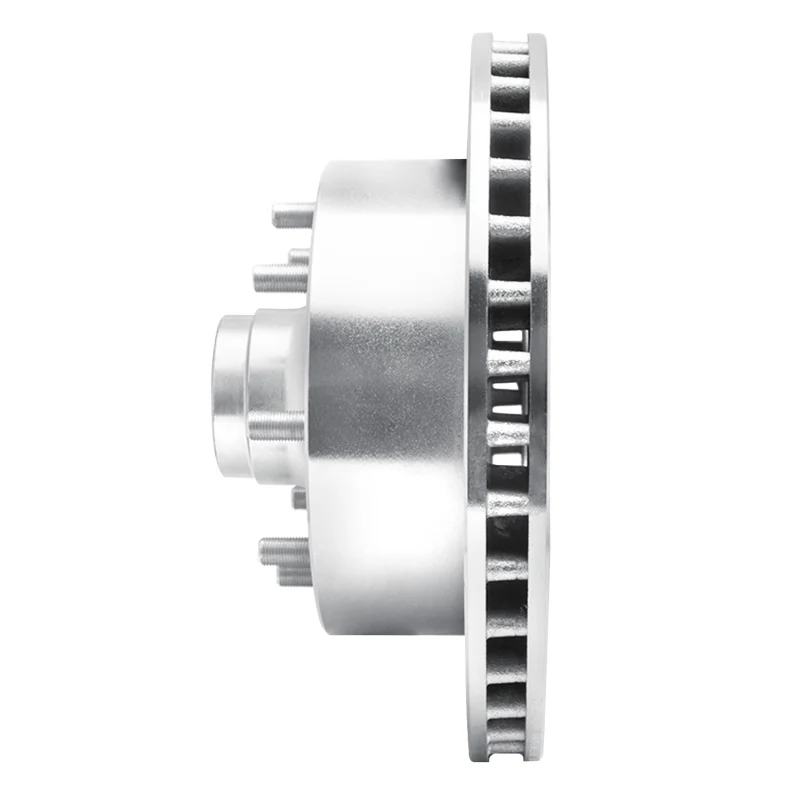 R1 94-97 Dodge B200 / B200 Van / B250 Front Left Drilled & Slotted Silver Brake Rotor - Image 4