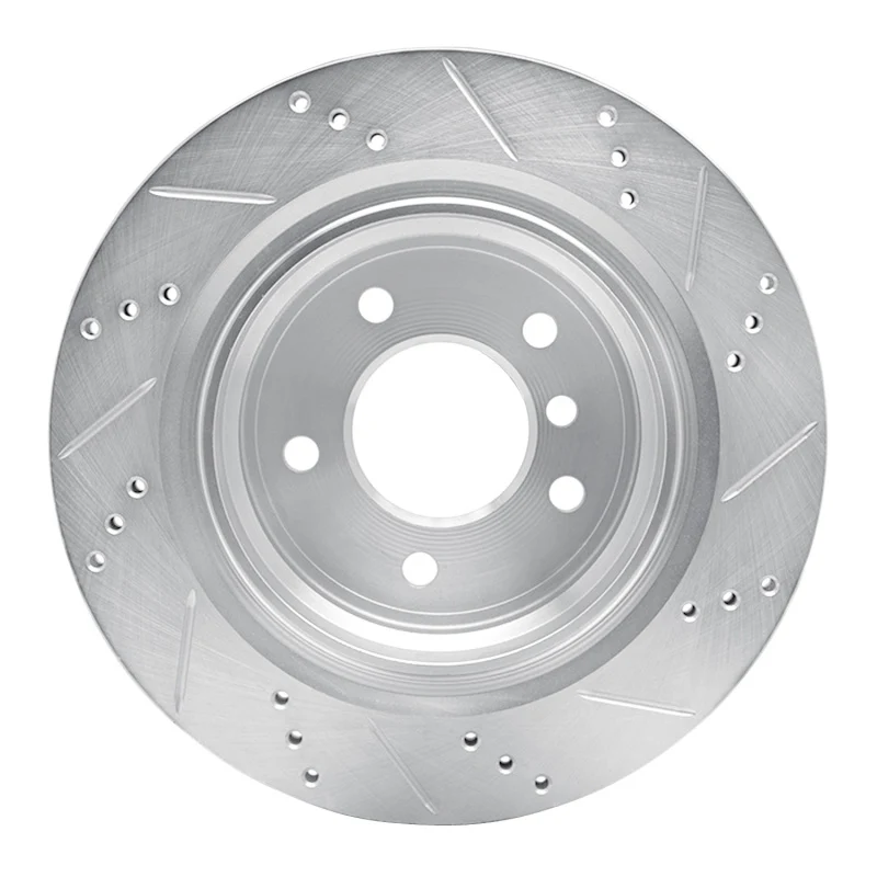 R1 95-02 BMW Z3 Right Rear Drilled & Slotted Silver Brake Rotor - Image 5