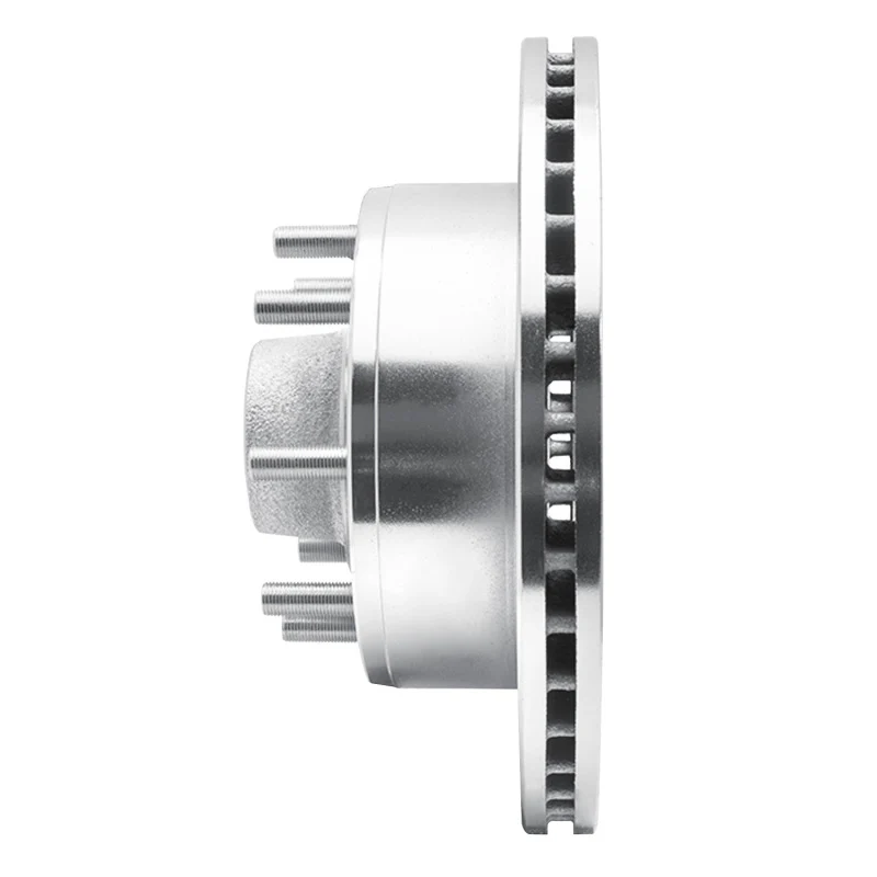 R1 95-04 Ford E-250 Econoline Front Left Drilled & Slotted Silver Brake Rotor - Image 4