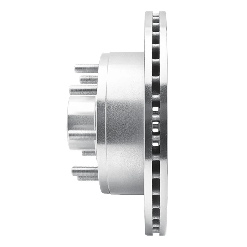R1 95-07 Ford E-250 Econoline Front Right Drilled & Slotted Silver Brake Rotor - Image 3