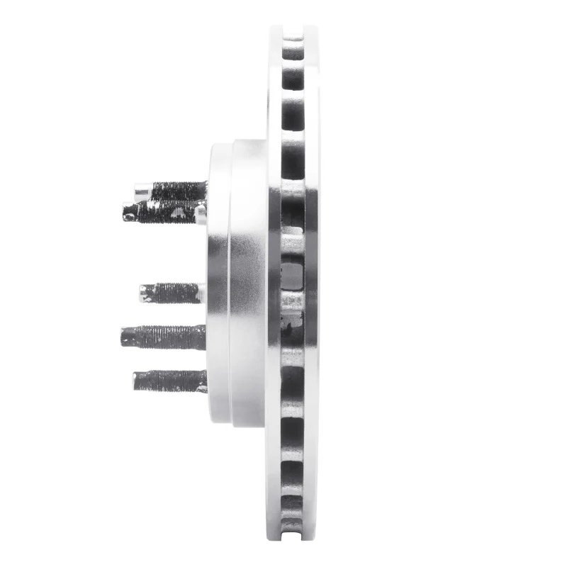 R1 95-97 Ford Ranger (USA/Canada) Front Right Drilled & Slotted Silver Brake Rotor - Image 2