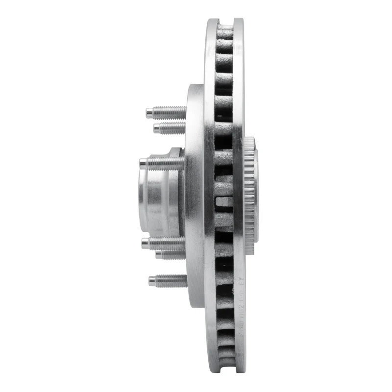 R1 97-04 Ford F-250 2WD (Excl Super Duty) Front Left Drilled & Slotted Silver Brake Rotor - Image 5