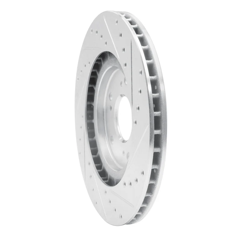 R1 97-05 Acura NSX Rear Left Drilled & Slotted Silver Brake Rotor - Image 5