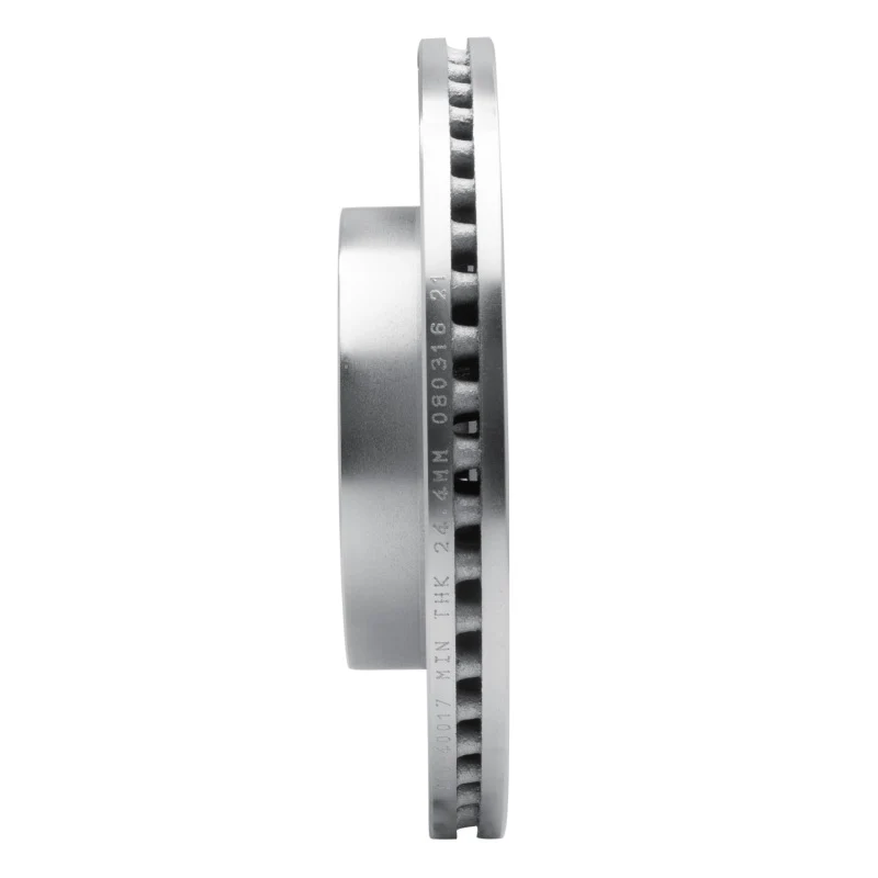 R1 98-00 Chrysler LHS Front Left Drilled & Slotted Silver Brake Rotor - Image 4