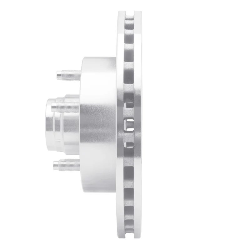 R1 98-02 Ford Ranger (USA/Canada) Front Left Drilled & Slotted Silver Brake Rotor - Image 5