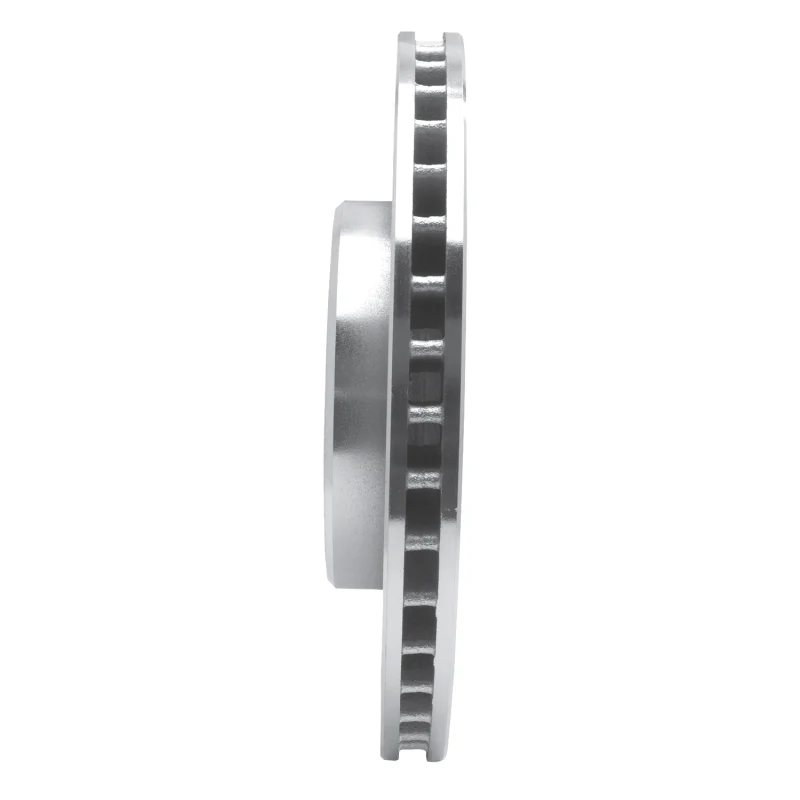 R1 98-04 Volvo C70 Front Left Drilled & Slotted Silver Brake Rotor - Image 3