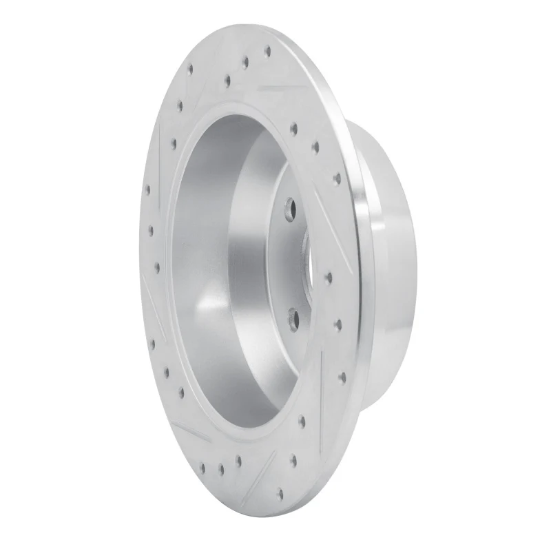 R1 99-04 Jeep Grand Cherokee Rear Right Drilled & Slotted Silver Brake Rotor - Image 4