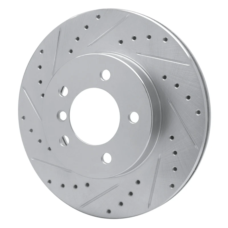R1 99-08 BMW 325CI (USA/Canada) Front Left Drilled & Slotted Silver Brake Rotor - Image 5