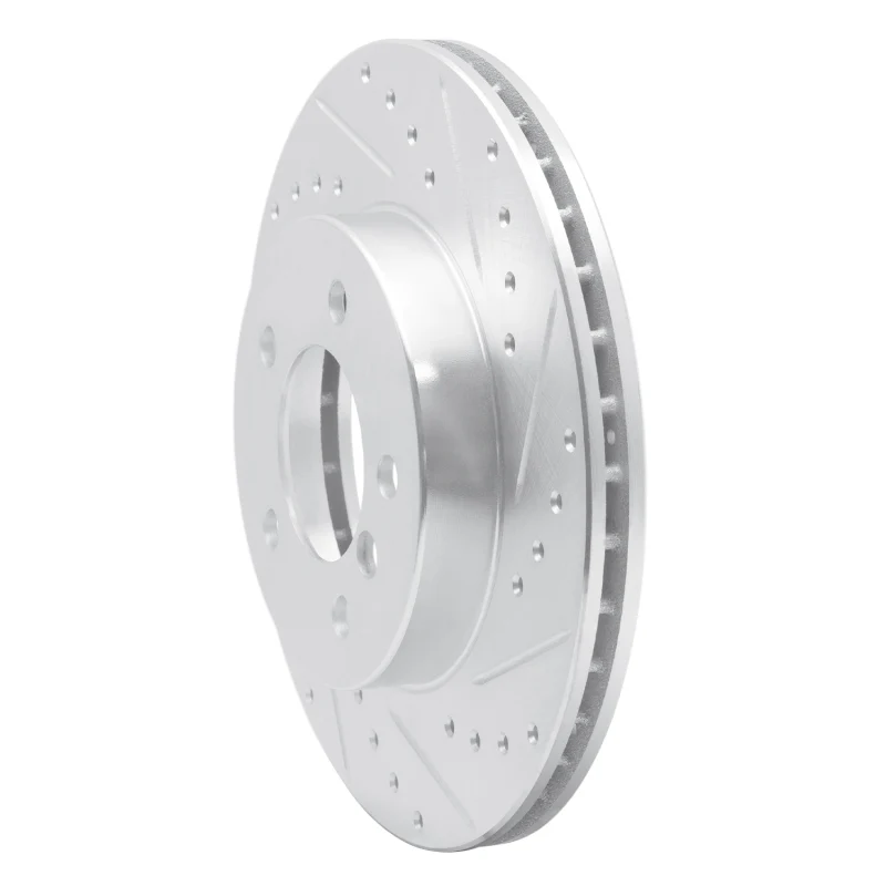 R1 99-08 BMW 325I (USA/Canada) Front Right Drilled & Slotted Silver Brake Rotor - Image 5