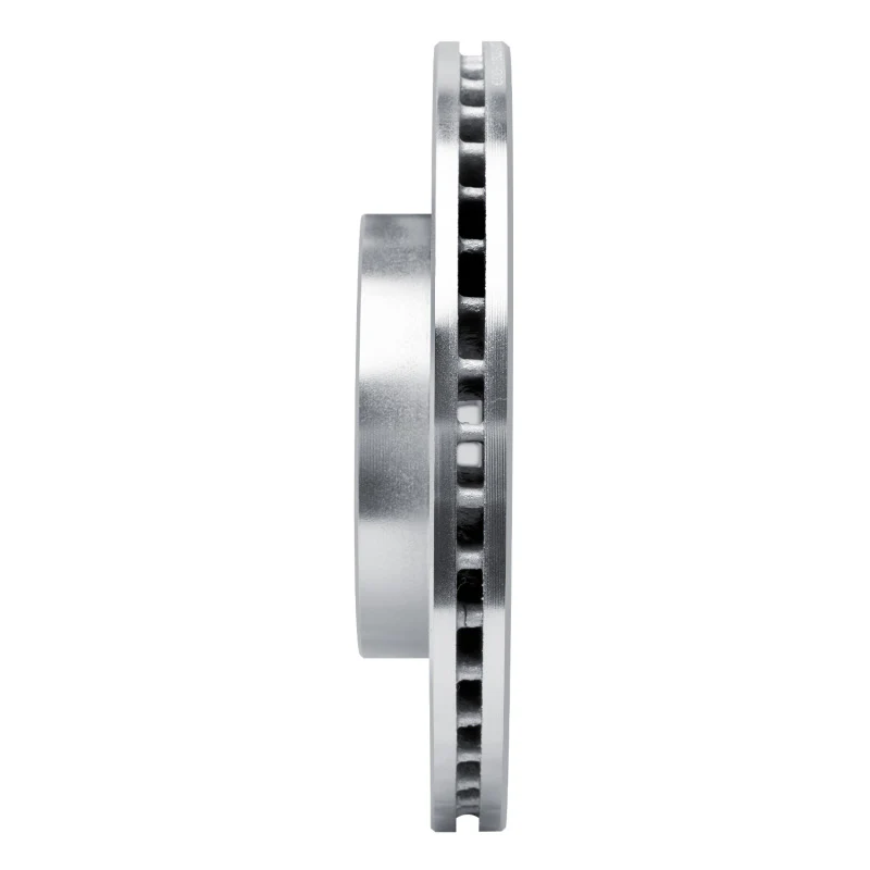 R1 99-99 Daewoo Nubira Front Left Drilled & Slotted Silver Brake Rotor - Image 2