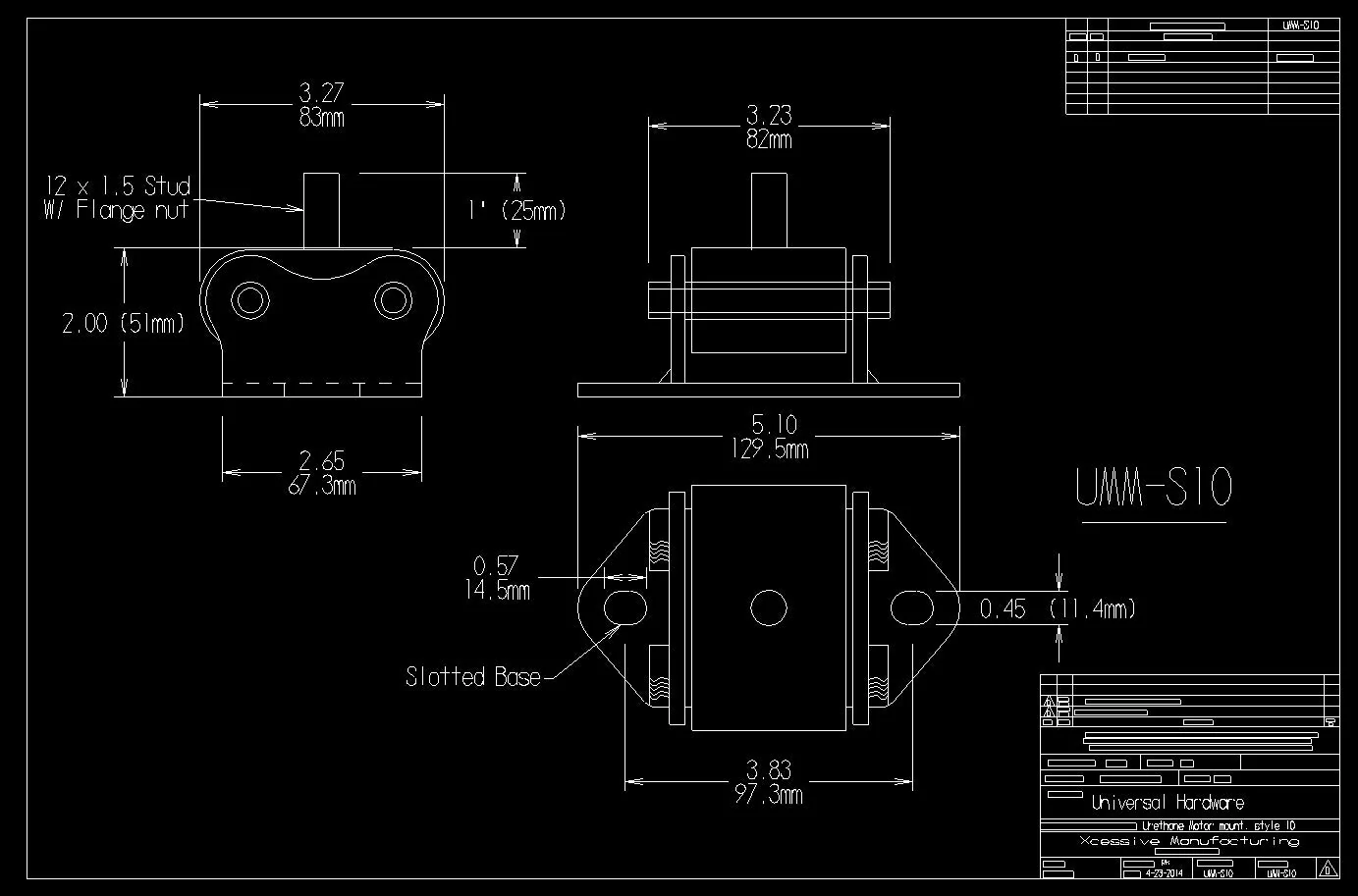 Urethane Motor Mount -- UH-UMM-S10 - Image 4
