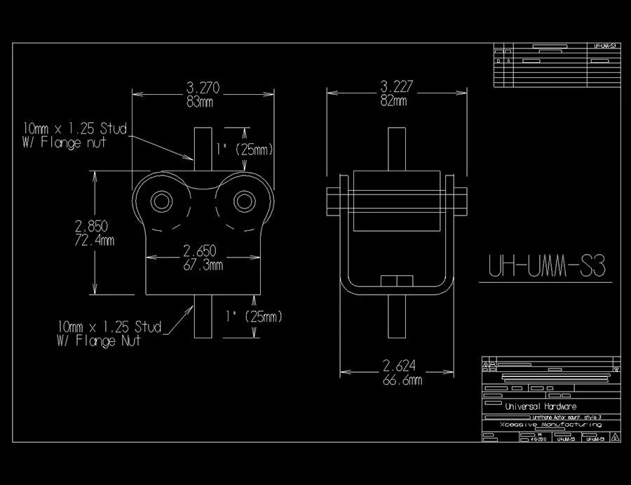 Urethane Motor Mount - UH-UMM-S3 - Image 3