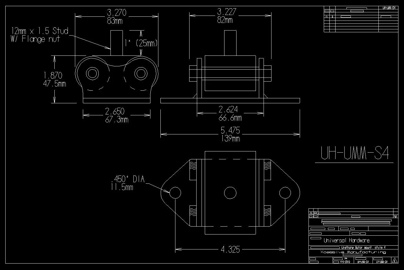 Urethane Motor Mount - UH-UMM-S4 - Image 5