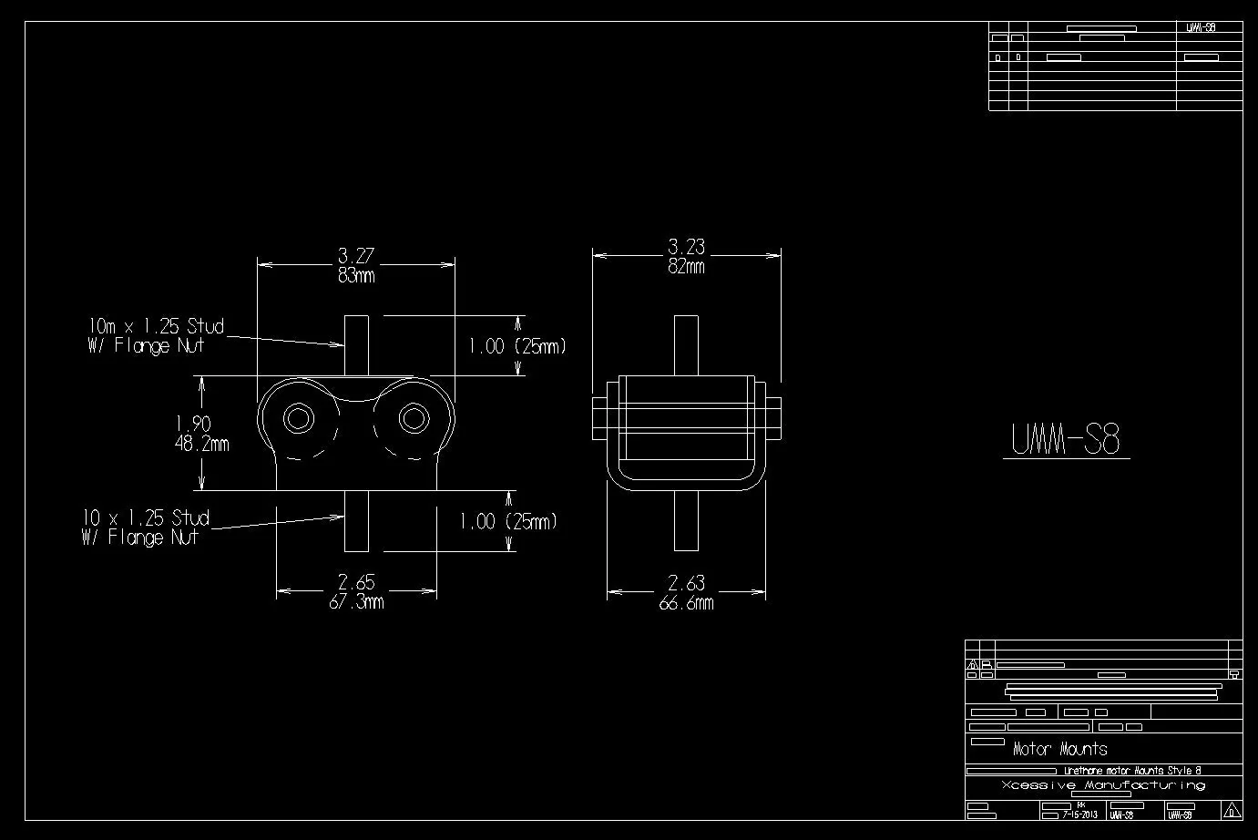 Urethane Motor Mount - UH-UMM-S8 - Image 4
