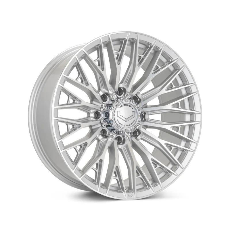 Vossen HFX-6 22x10 - 8x180 - ET-18 - Super Deep Face - 124.3 - Silver Polished Wheel